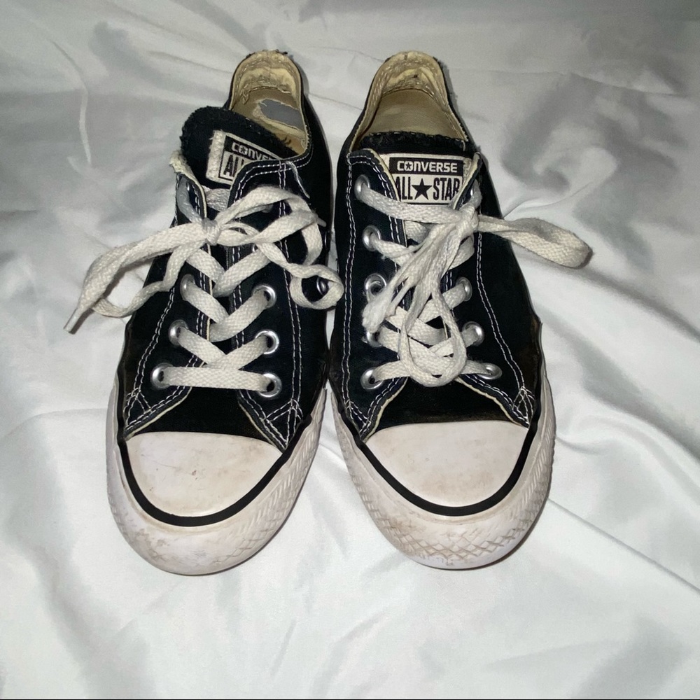 CONVERSE All Star Low-Top Black Worn Sneakers